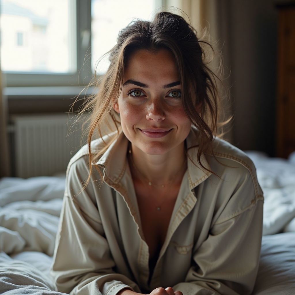 Artistic boudoir portrait